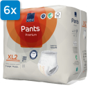 Verpackung der Abena Pants Premium XL2. Oben Links ist ein blaues Viereck mit der Aufschrift 